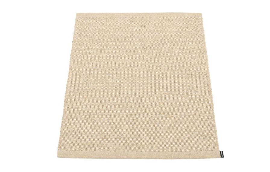 Modern Outdoor * | Pappelina Svea Metallic Beige & Beige Runner Rug