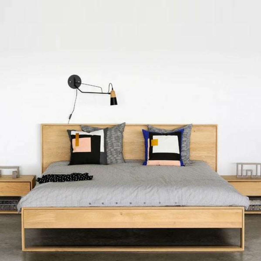 Modern Bedroom * | Ethnicraft Nordic Ii Oak Bed With Slats Modern Bedroom