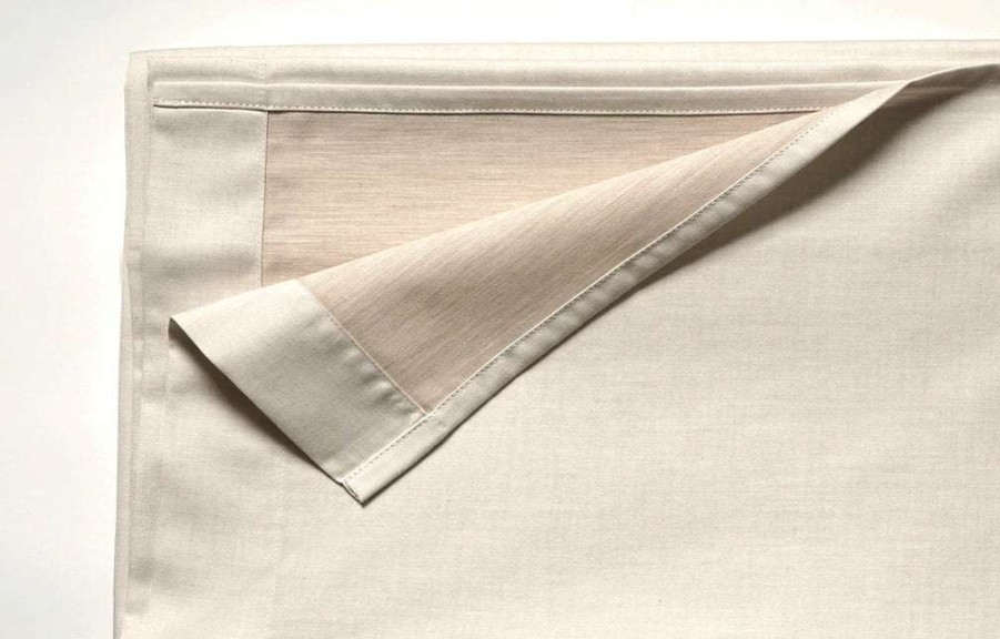 Modern Bedroom * | Area Modern Bedroom Jewel Beige Cotton Sateen Flat Sheet