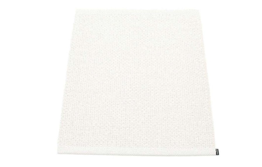 Modern Outdoor * | Pappelina Svea Metallic White & White Runner Rug Rugs