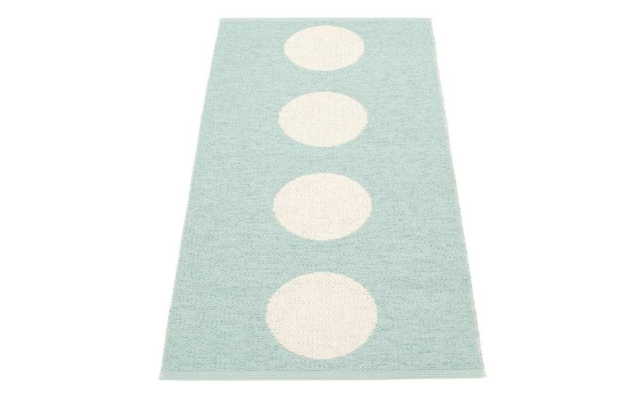 Modern Outdoor * | Pappelina Vera Pale Turquoise & Vanilla Runner Rug