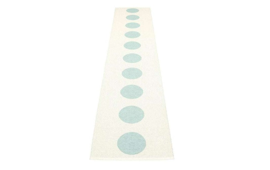 Modern Outdoor * | Pappelina Vera Pale Turquoise & Vanilla Runner Rug